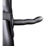 Shots - Ouch! Gebogen Holle Strap-On - 20 cm gun metal