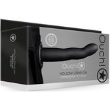 Shots - Ouch! Gebogen Holle Strap-On - 20 cm black