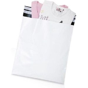 Verzendzakken voor Kleding - Verzendzakken Webshop - Retourstrip - 340mm x 420mm - 500 stuks