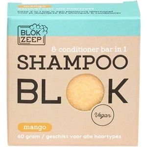 Blokzeep 2-in-1 Shampoo & Conditioner Bar Mango 60 gr