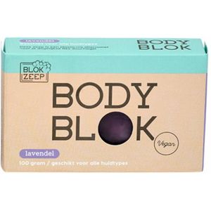 Body Bar Lavendel - zeeptablet - blokzeep - vegan - natuurlijke en plasticvrije cosmetica
