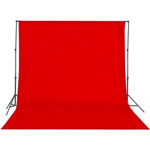 Professioneel 200 x 300 cm Rood Achtergronddoek - Geweven - Red Screen - Product fotografie  - Videografie - Chroma Key - Zonder Stand - Achtergrond Doek - Studio