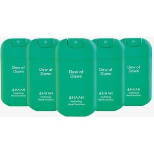HAAN Hydrating Hand Sanitizer - Handzeep - Desinfecterend - 5pack Dew Of Dawn Spray 30ml - Navulbaar
