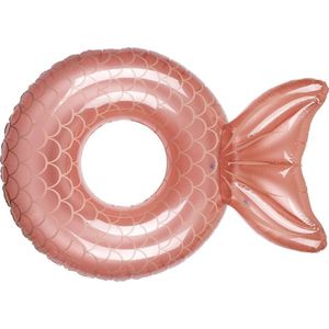 Sunnylife - Zwemband Zeemeermin - Zwemring - Luchtbed - Opblaasbaar - 110 x 130 x 60cm - Rosé goud