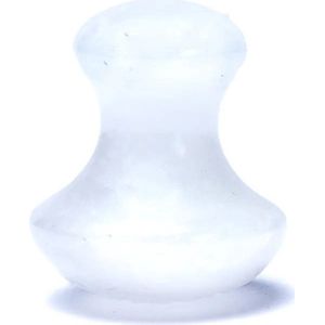 Bergkristal Massagehulp - 4x3.5cm - Wit - Edelsteen