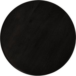 Penny Bijzettafel - 50x50x45cm - Zwart - Mangohout, bijzettafels, bijzettafel buiten, bijzet tafel, bijzettafel metaal met hout, bijzettafel vierkant, bijzettafel rond, bijzettafel industrieel