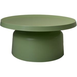 Duffy Salontafel - 75x75x35 cm - Groen - Metaal - salontafels rond, salontafels, salontafel zwart, salon tafel, salontafel rond, salontafel industrieel, salontafel vierkant, salontafel marmer, salontafel wit