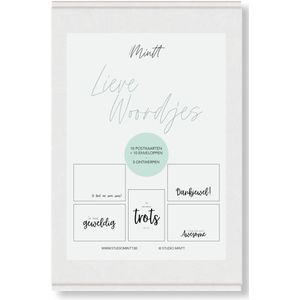 Lieve woordjes – Kaartenset – 10 kaartjes - Studio Mintt