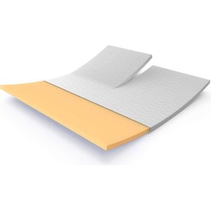 Premium Split topper - Topdek Split matras - Split Topper Traagschuim Nasa Visco - 7 cm - 160x200