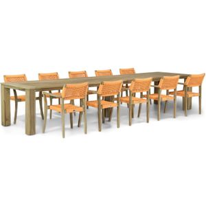 Lifestyle Dallas/Brighton 400 cm dining tuinset 11-delig