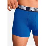 Puma - Boxershorts 6-Pack - Blauw - Katoen met Elastaan