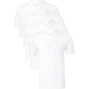 Schiesser - American V-hals - T-shirts - Wit - 4-pack