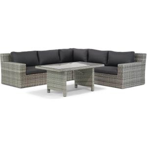 Garden Collections Amico/Napoli 145 cm dining loungeset 4-delig