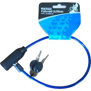 Kinderfietsslot 47 cm met 2 Sleutels - Kleur Blauw - Kinderfiets Slot - Bike slot