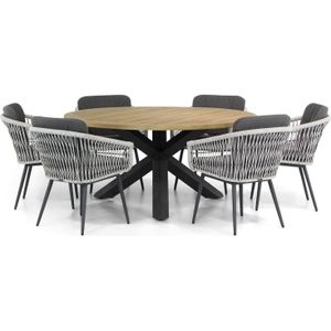 Lifestyle Western/Rockville 160 cm rond dining tuinset 7-delig