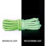 Reflecterende ronde veter | Groen | lengte: 100cm | Dikte: 4,5mm