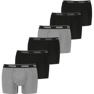Puma - Boxershorts - Zwart - Katoen/Elastaan - 6-Pack