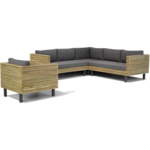 Lifestyle Garden Furniture New York hoek loungeset met stoel 4-delig