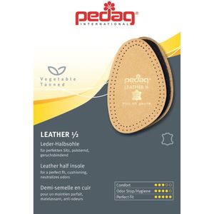Pedag leather 1/2 inlegzool | Voorvoetzool |  Leer | Maat 43-44