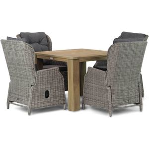 Garden Collections Edingburgh/Brighton 100 cm dining tuinset 5-delig