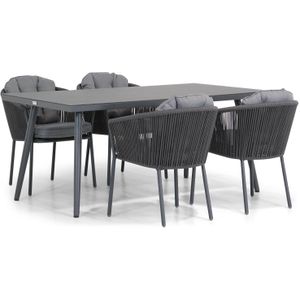 Santika Novita/Valencia 170 cm dining tuinset 5-delig