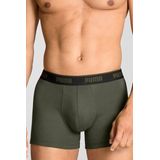 Puma - Boxershorts - 6-Pack - Groen-Zwart - Katoen-Elastaan