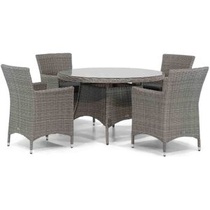 Garden Collections Dublin/Aberdeen 120 cm rond dining tuinset 5-delig