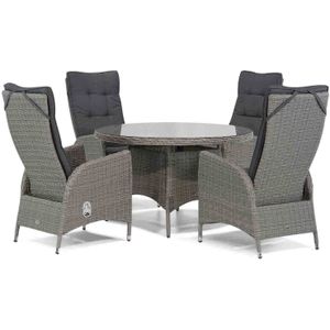 Garden Collections Lincoln/Aberdeen 120 cm rond dining tuinset 5-delig