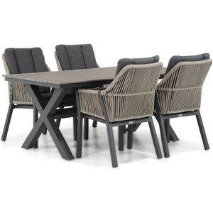 Lifestyle Garden Furniture Verona/Forest 180 cm dining tuinset 5-delig