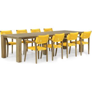 Lifestyle Dallas/Brighton 300 cm dining tuinset 9-delig