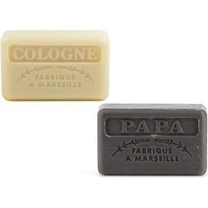 Soap bar set - zeep savon de marseille Cologne + Papa 2x125 gr. Vaderdag - Vaderdagcadeau