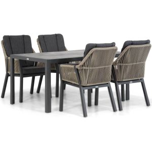 Lifestyle Garden Furniture Verona/Varano 160 cm dining tuinset 5-delig