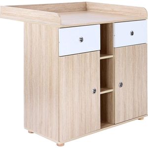 Trend24 Commode - Verzoringstafel - Commode kasten - Aankleedtafel - Babykamer - Commode wit