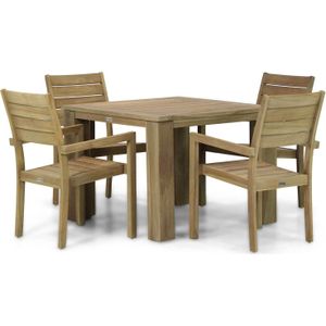 Garden Collections Liverpool/Brighton 100 cm dining tuinset 5-delig