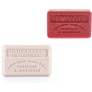 Soap bar set savon de marseille Unicorn + I love you - Valentijn - Moederdag