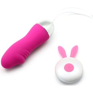 Vibration Egg Bunny Remote Met Eikel - Vibrator ei met afstandbediening - Stimulerend voor vrouwen - 12 trilstanden - Stimulerend voor clitoris - G-spot - Koppels - Sex speeltjes - Sex toys - Erotiek - Sexspelletjes - Seksspeeltjes
