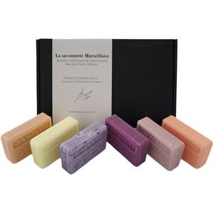 Savon de Marseille geschenk set zeep: Patchouli, Unicorn, Lavendel scrub, Mimosa, Jasmijn, Sinaasappelbloesem - valentijn - cadeau voor haar - dierproefvrij - vegan - handgemaakt