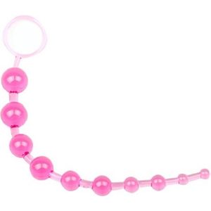 Anale Toy 10 Kralen Roze - Anale stimulator - Stimulerend voor vrouwen - Stimulerend voor mannen - Spannend voor koppels - Sex speeltjes - Sex toys - Erotiek - Sexspelletjes voor mannen en vrouwen – Seksspeeltjes - Stimulator