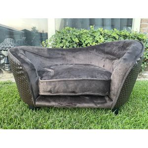 ENCHANTED HONDENMAND SOFA ULTRA PLUCHE SNUGGLE WICKER BRUIN MAAT M