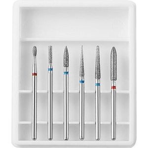 Keramische Frees - Nagel Frees - Keramische nagelboortjes - Pedicure en Manicure  - Wit - 6 Stuks (6)