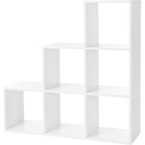 Trend24 Boekenkast - Vakkenkast - Kast - Opbergkast - Boekenrek - Spaanplaat - 97.5 x 29 x 97.5 cm - Wit