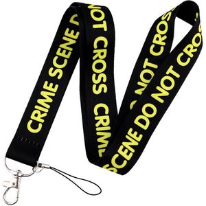 Keycords - stevig keycord crime scene - lanyard - sleutelhanger - sleutelkoord