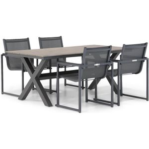 Lifestyle Garden Furniture Delgada/Forest 180 cm dining tuinset 5-delig
