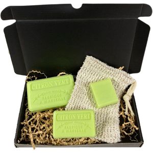 4x Savon de marseille ezelinnenmelk zeep met lavendel - biologische ezelinnenmelk - Franse zeep