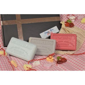 4x Savon de marseille biologische olijfzeep Gentlemen -AOP - franse zepen - biologisch -