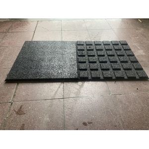 Terrastegel, tuintegel rubber 500*500*25mm set van 20 (5m²)
