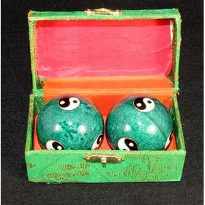 Inuk - Meridiaan Kogels - Groene Yin Yang kogels - Massage kogels met geluid