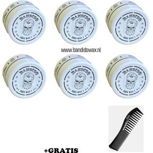 Bandido Aqua Wax 1 – Haarwax op waterbasis – Hold 3/10 & Shine 9/10 – 150 ml – Voor normaal & dun haar – Mannelijke geur