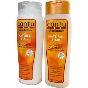 Cantu - Shea Butter - Natural Hair Cleansing Shampoo + Leave-in Conditioner Set