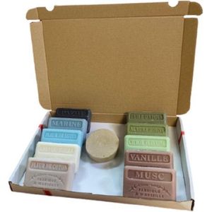 XL Cadeau pakket franse zeep savon de marseille + shampoo bar